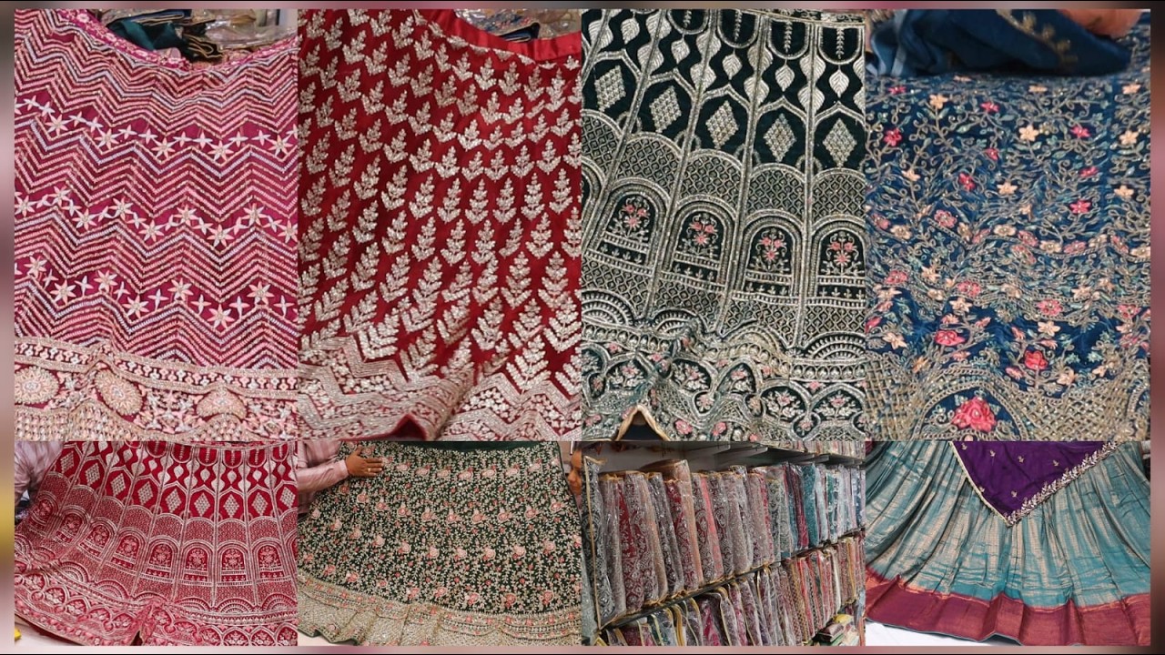 Heavy Bridal Designer Lehenga Choli | Sowcarpet lehenga shop