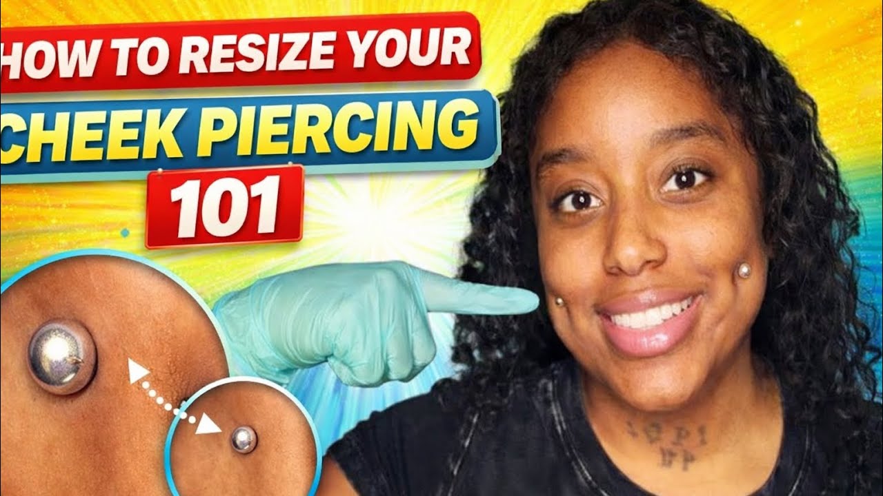 HOW TO: DOWNSIZED YOUR CHEEK/DIMPLE PIERCINGS LIKE A PRO! (2023) #piercing #piercingaftercare #howto