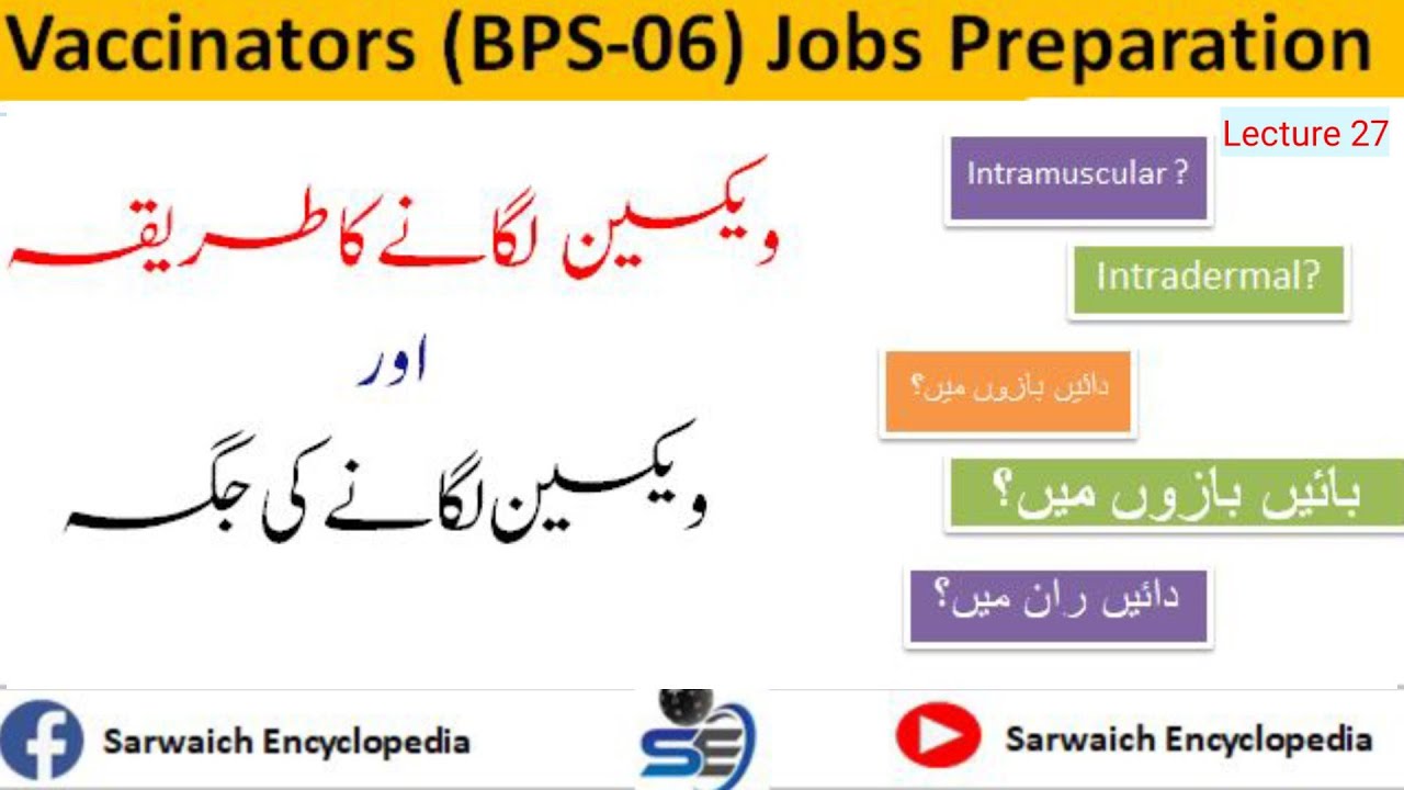 Route and Site of Administration of Vaccines |EPI Vaccines| Important for Vaccinators | Lecture 27