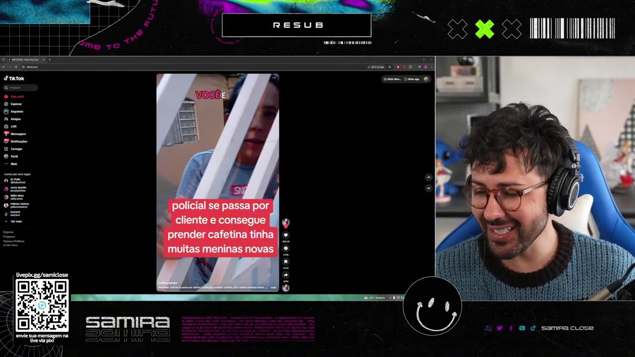 Samira Close reagindo e jogando Fortnite