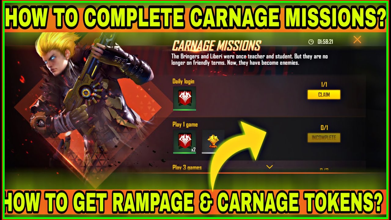 HOW TO COLLECT CARNAGE TOKENS & RAMPAGE TOKENS - HOW TO COMPLETE CARNAGE MISSIONS - FACTION ASSASIN