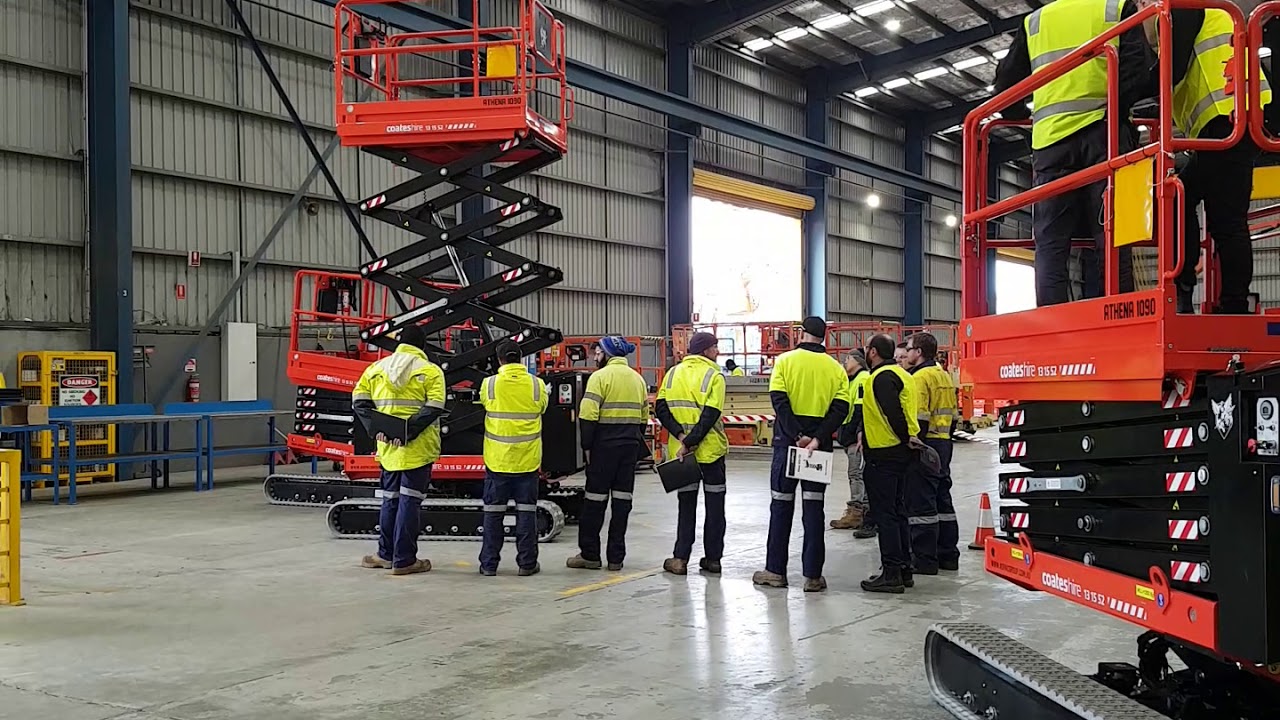 Demonstrating the Athena 1090 at Coates Hire Dandenong!