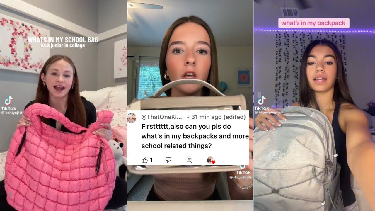 Что в моей школьной сумке? Завершение TikTok