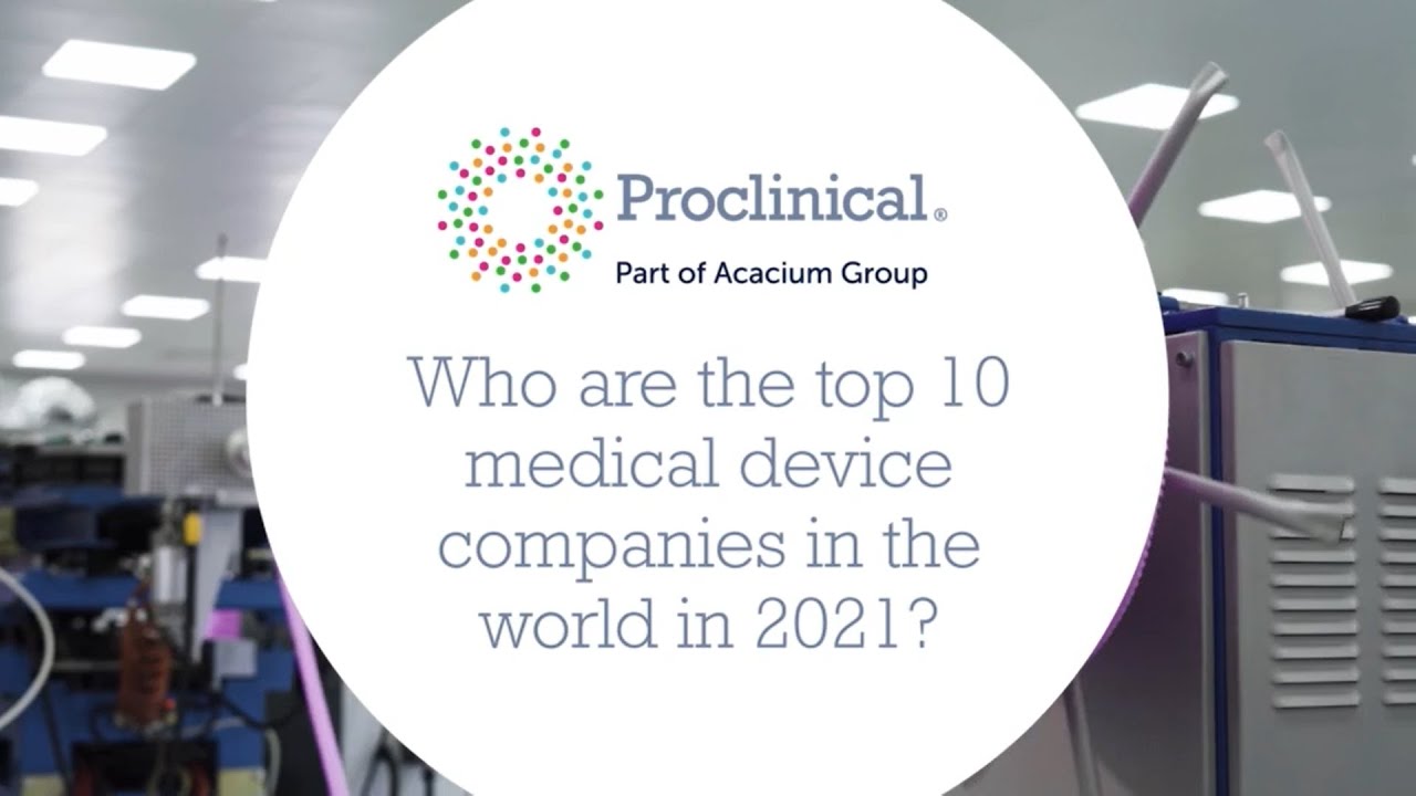 Who are the top 10 medical devices companies in the world in 2021?