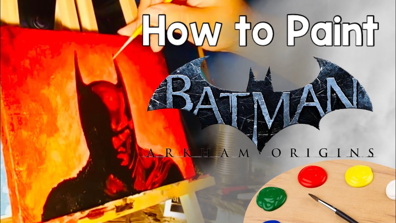 How To Paint Batman - Easy Paint and Sip Tutorial