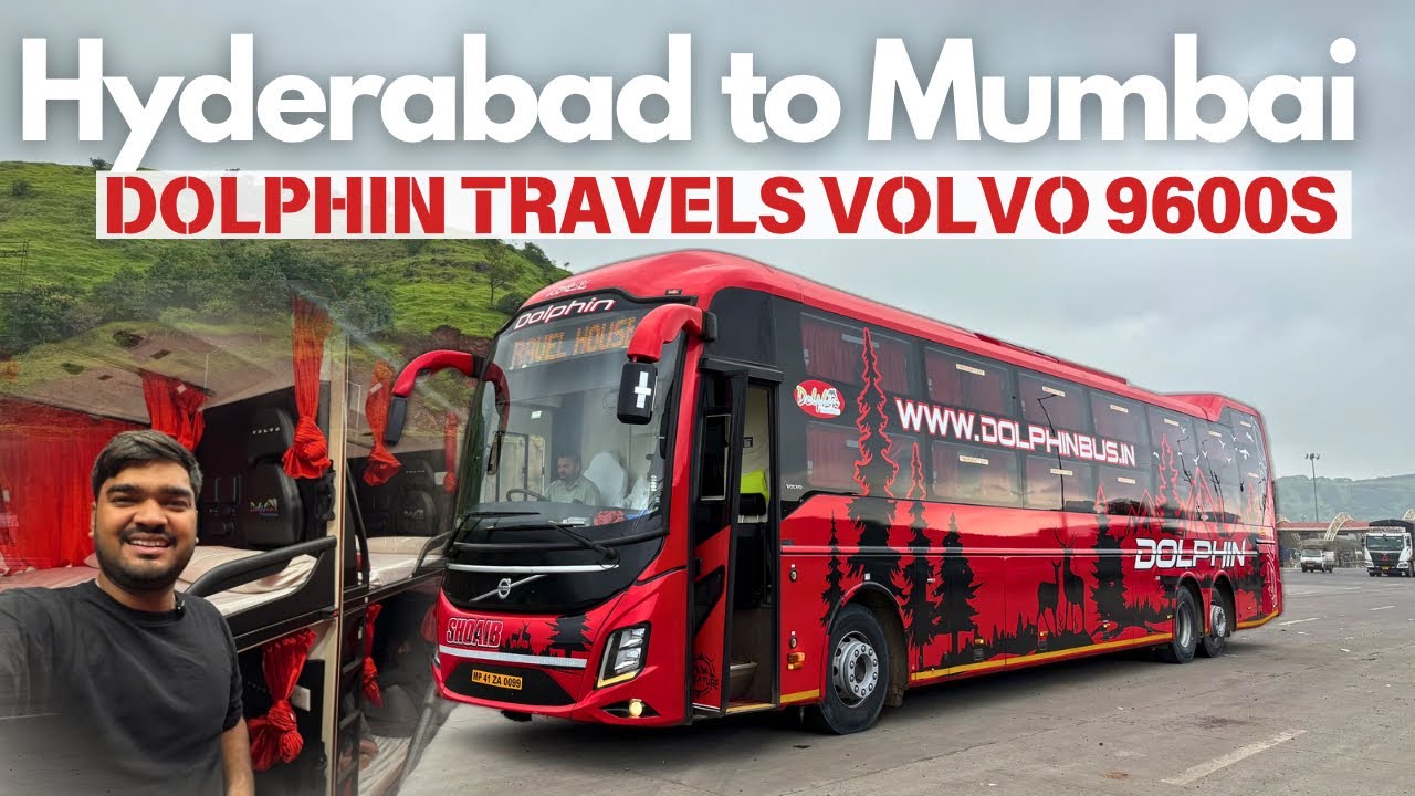 Hyderabad to Mumbai in Dolphin Travel House Volvo 9600 🚌 | Luxury Multi-Axle Sleeper Bus Journey
