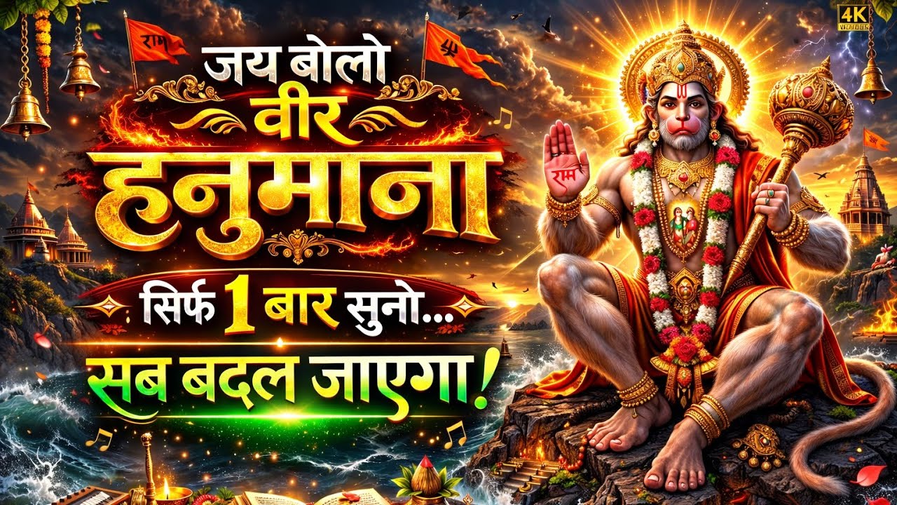 🚩 भावपूर्ण संकट मोचन हनुमान जय बोलो वीर हनुमाना | 🙏 नाम लो और चमत्कार देखो! | Hanuman Bhajan 2026