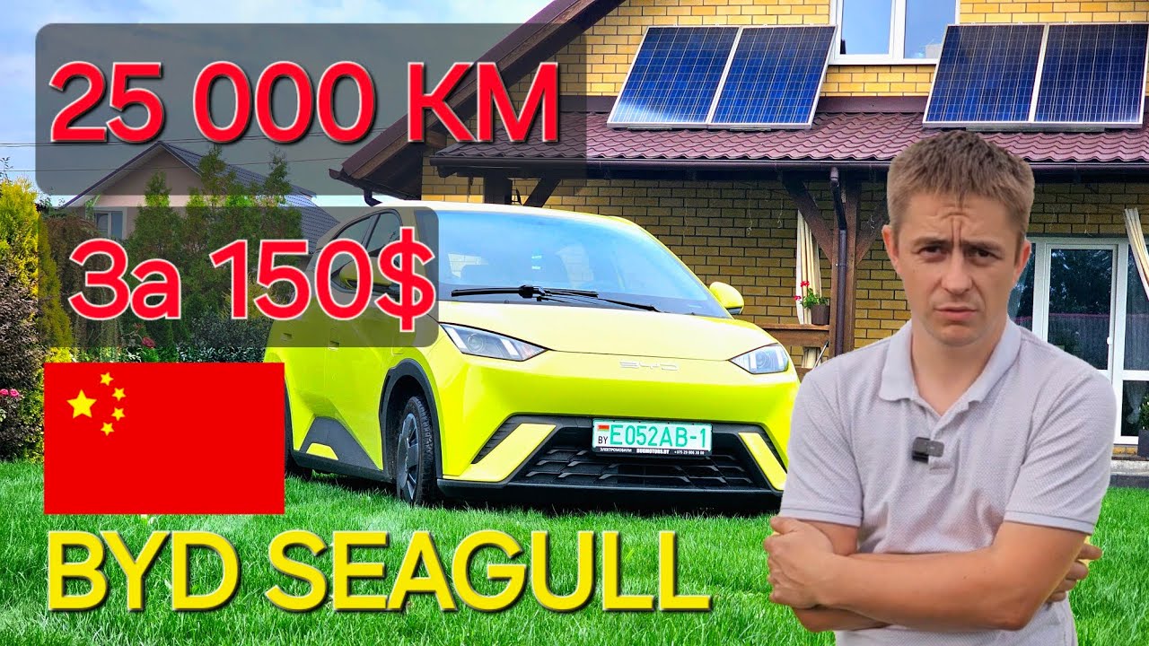 Электромобиль BYD SEAGULL  после 25 тыс. км . Личный опыт . экономия больше 1000$