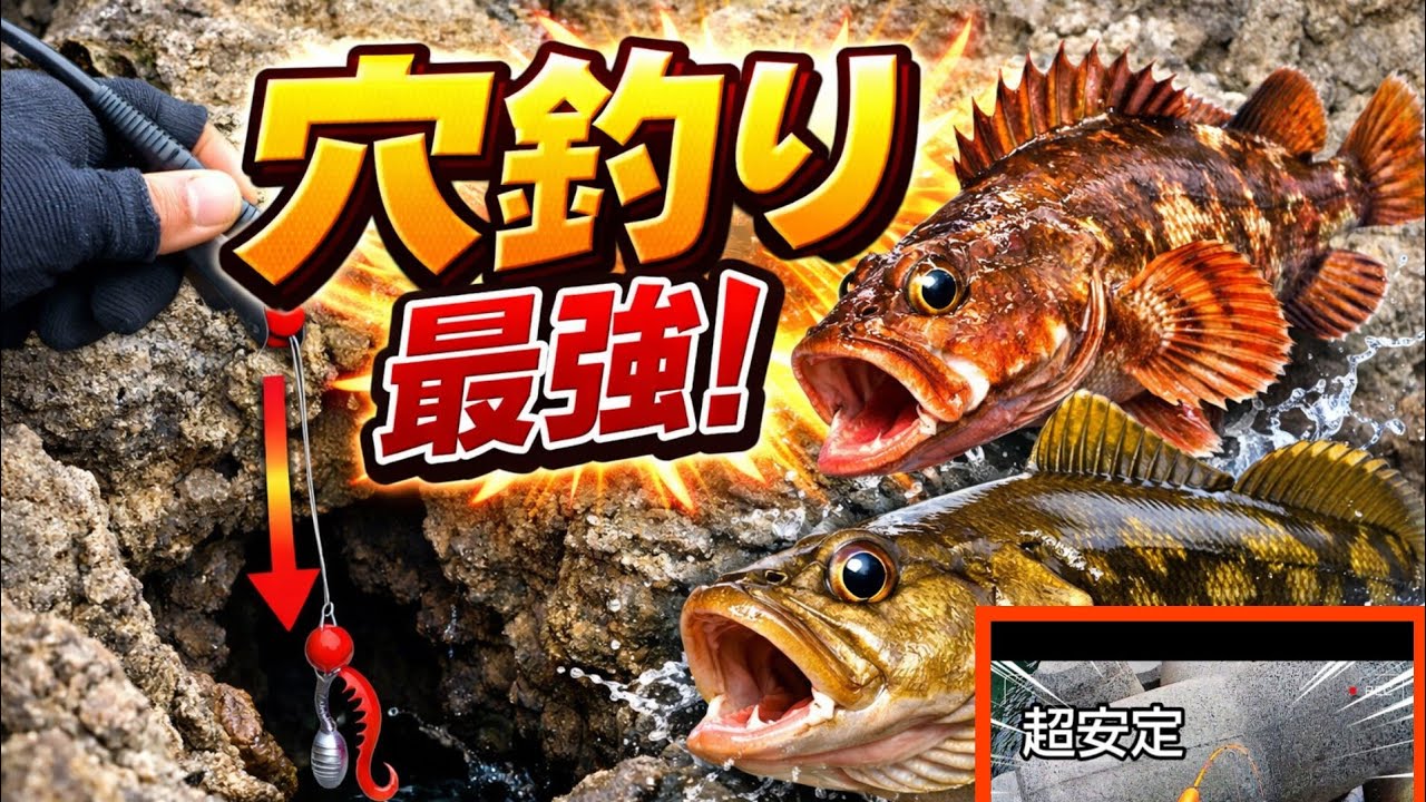 【穴釣り】大漁に釣れた！根魚の宝庫！ホームは、凄かった！！