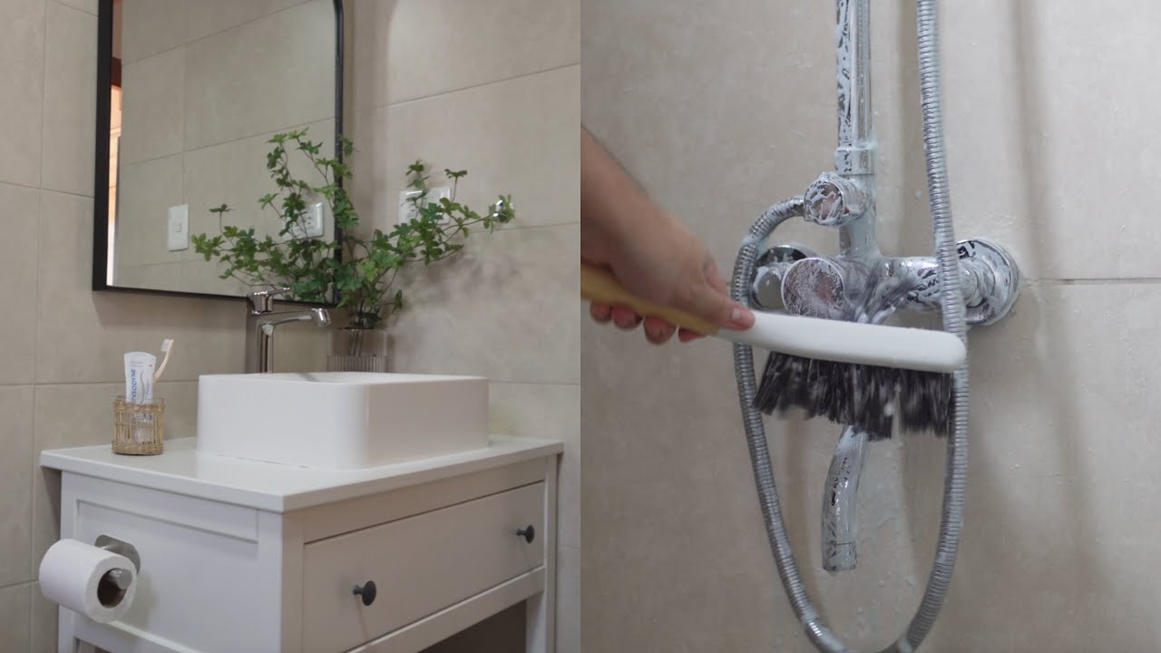 Clean with me | ASMR bathroom cleaning video to get you motivated