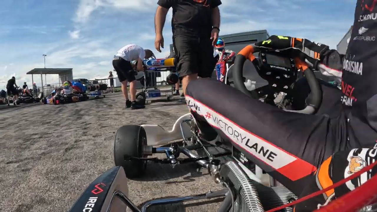 Onboard OK junior Slovakiaring FIA dry racing condition 2024 VictoryLane Kart republic Iame engine