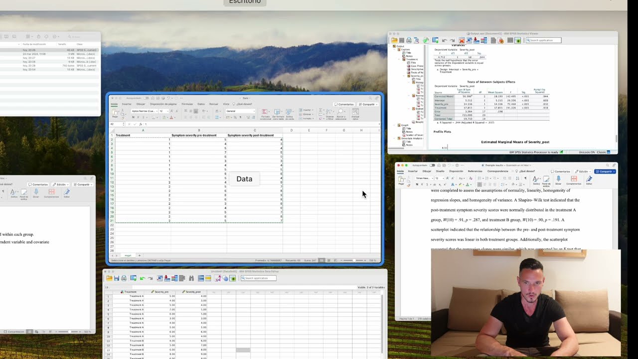 One-Way Between-Subjects ANCOVA on SPSS (Version 29) + Example Results Section