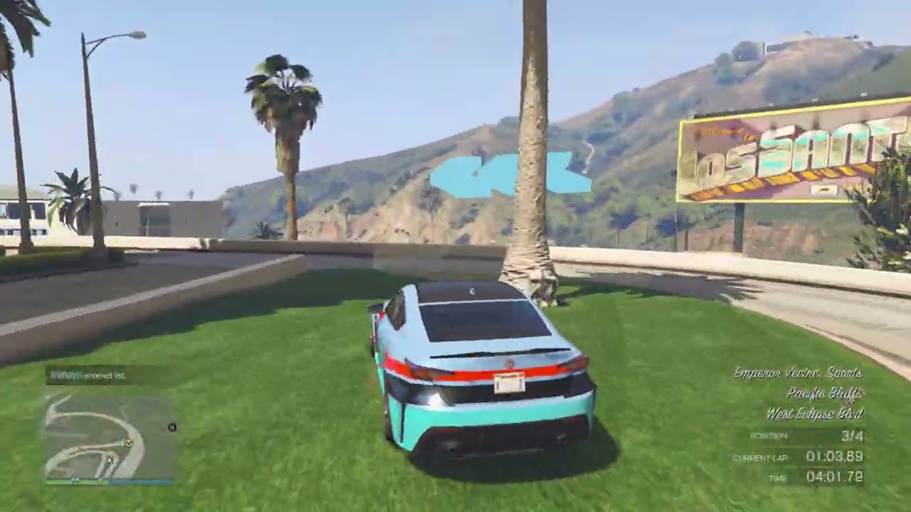 GTA online Full race non - contact WR lap 1:22.499 (PS5)