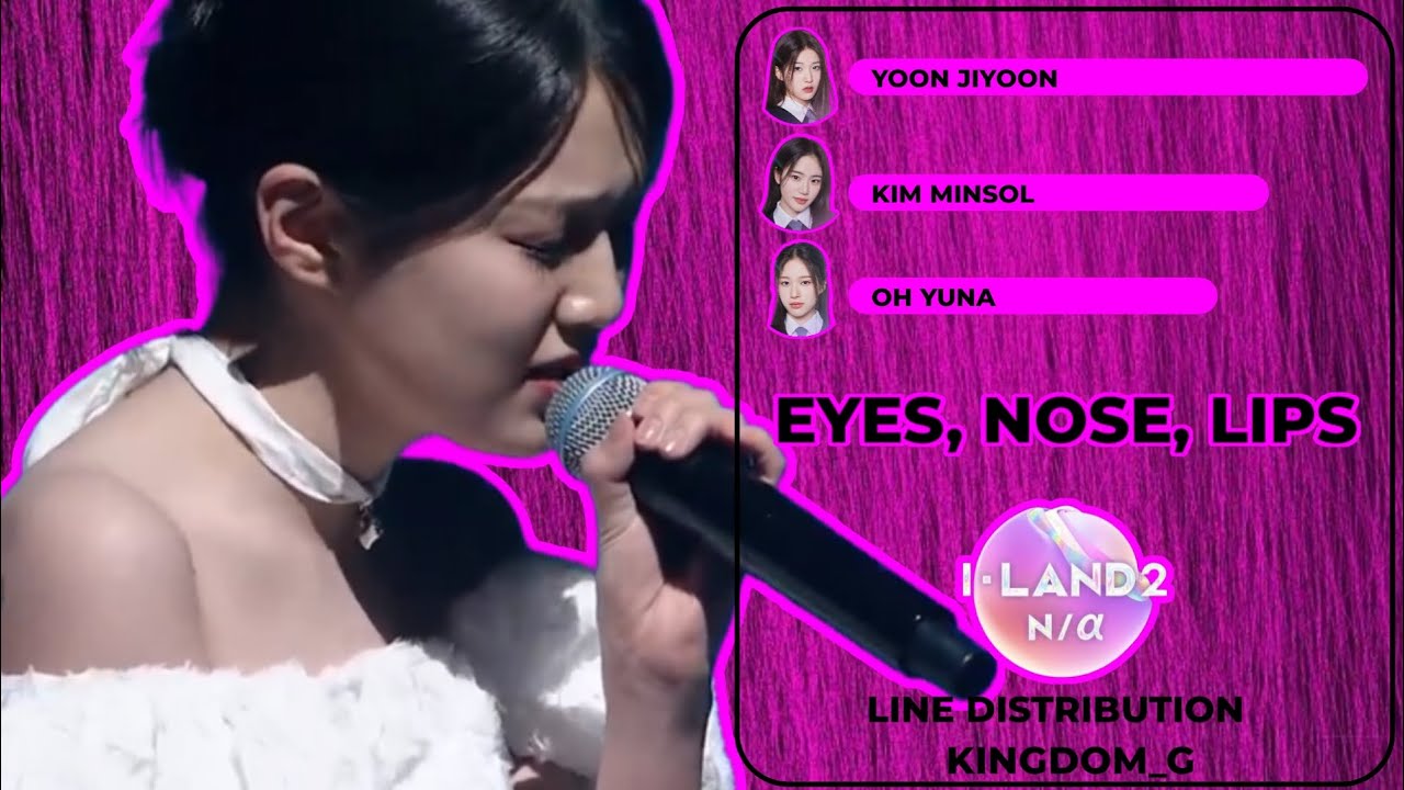 [I-LAND 2 N/a] - | GROUNDER | - Eyes, Nose, Lips「By TAEYANG」《 Line Distribution 》