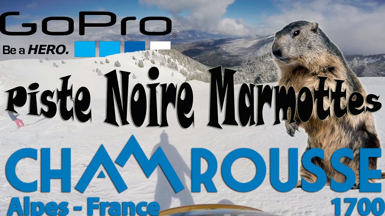 Chamrousse piste noire marmottes
