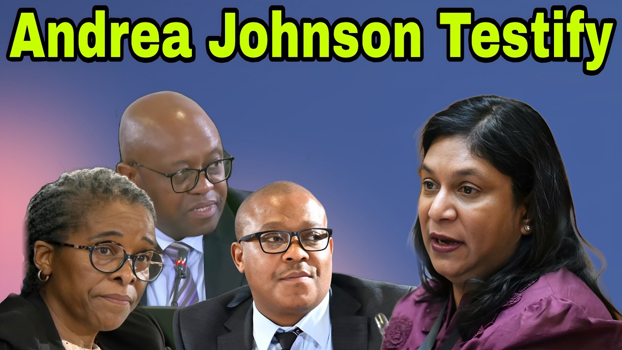 Adv Andrea Johnson testifies at Madlanga Commission of Inquiry. 21 July 2026.