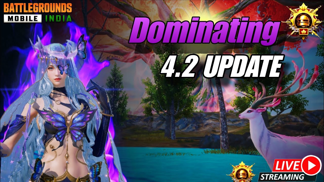 Bgmi live 4.2 update/ Dominating new update/ Playing with teamcodes / #gaming  #bgmilive