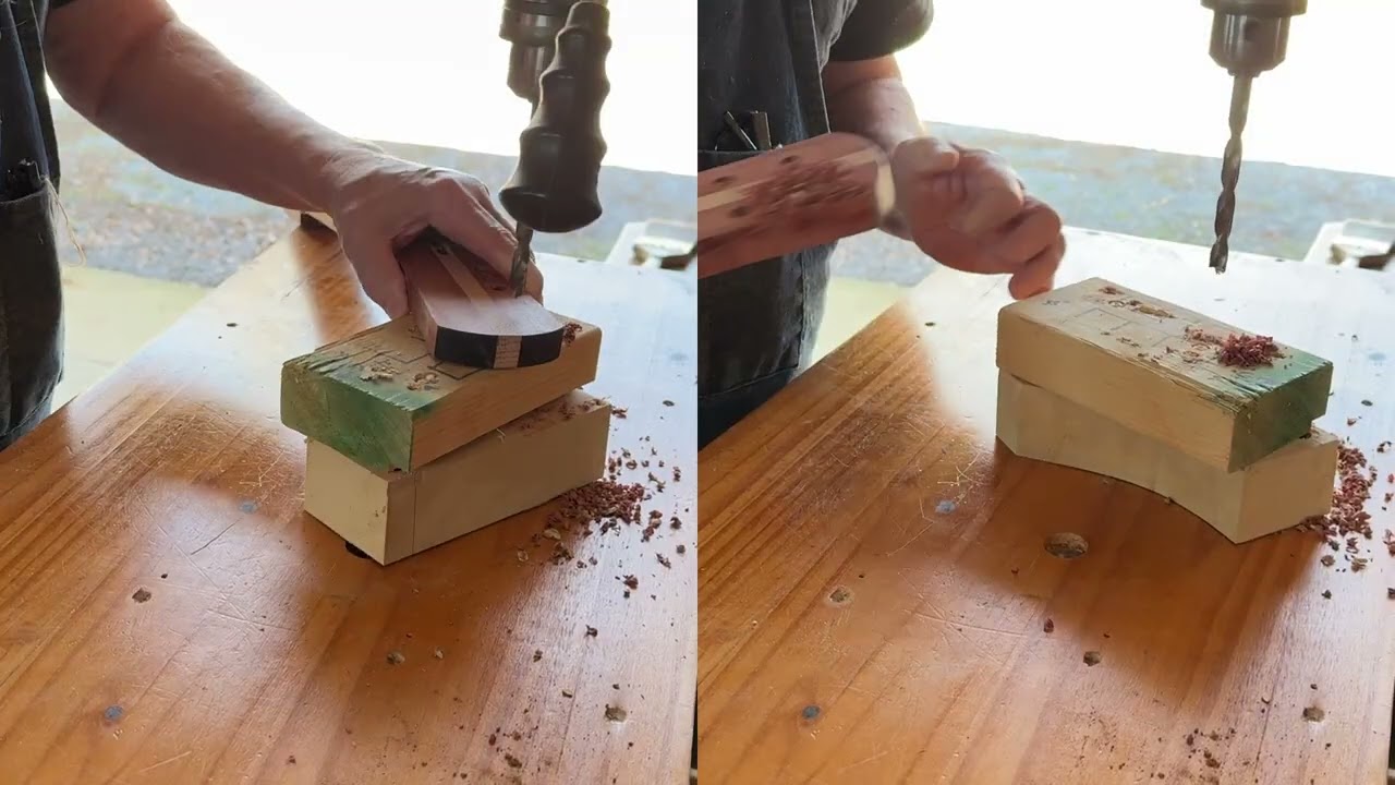 Гриф гитары из палетной древесины и брусков 2x4. Часть D.