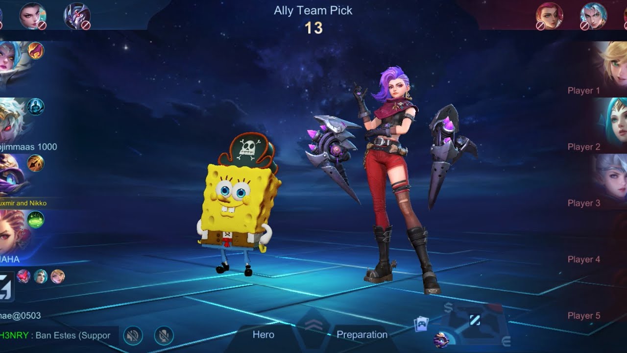 SPONGEBOB SQUAREPANTS HAS BRAVE TEAMMATES IN THIS GAME | MOBILE LEGENDS | MLBB | ML | 2026 