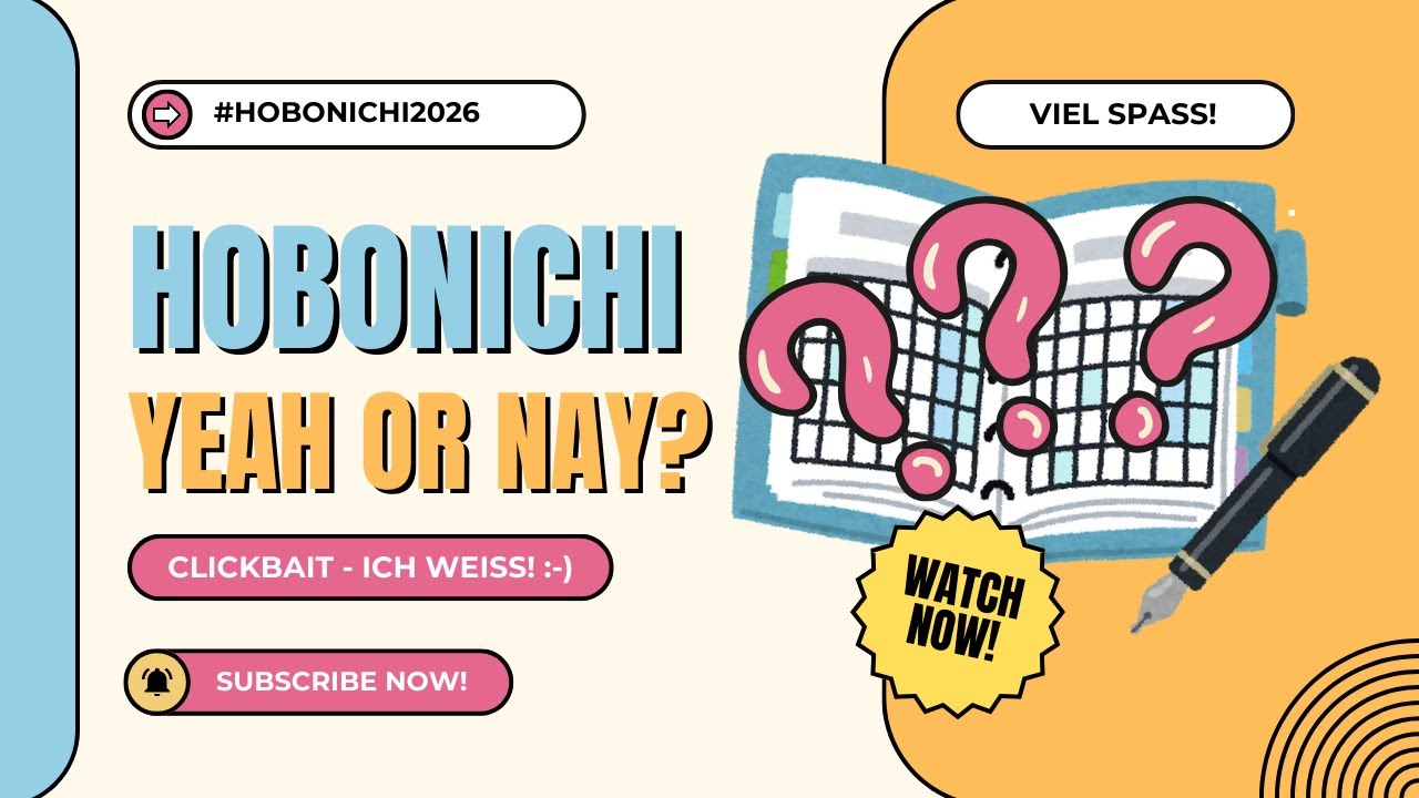 CLICKBAIT - Hobonichi - Yeah or Nay? | Was würde ich wieder kaufen? | Deutsch (no, na, net)