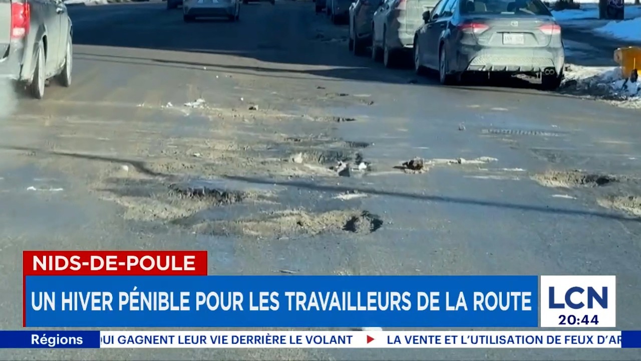 Nids‑de‑poule: un hiver pénible pour les travailleurs de la route