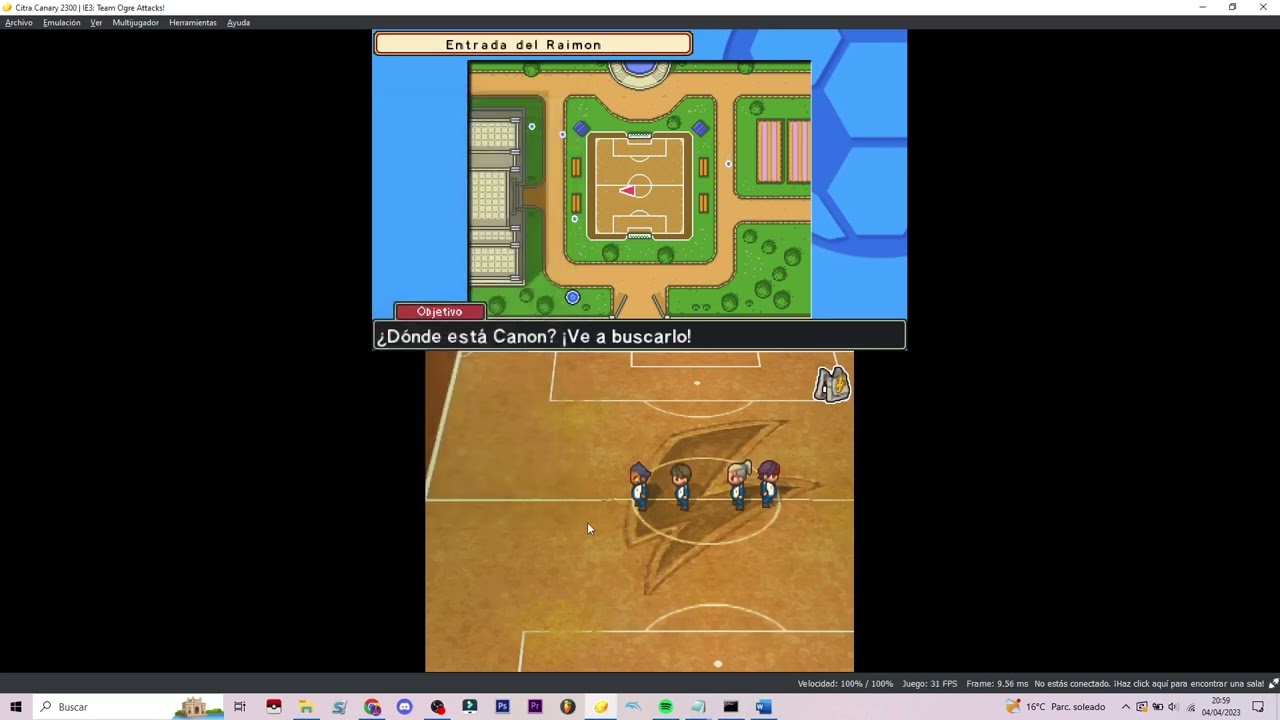 Cheat Test: Eliminar el cuerpo (solo cabeza) de un Sprite en Inazuma Eleven 3