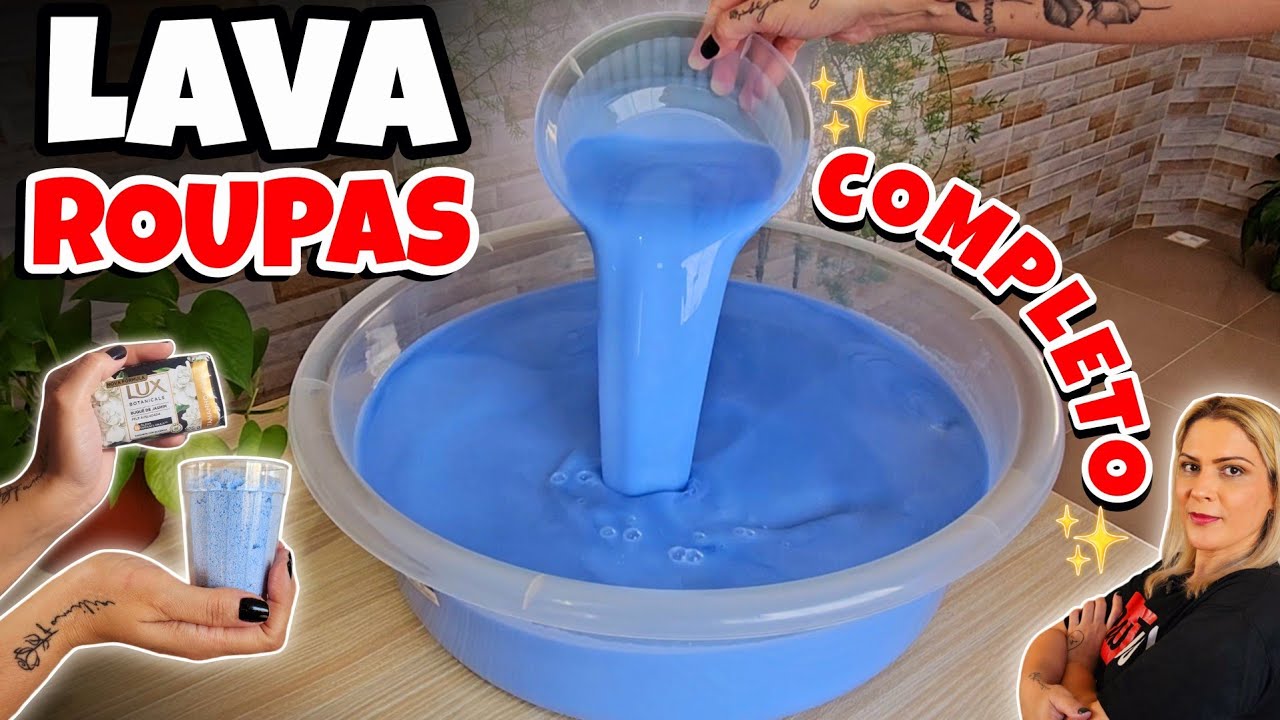 COM 1 COPO DE SABÃO EM PÓ E UMA BARRA DE SABÃO YPÊ E UM SABONETE FIZ UM SABÃO PERFEITO COMPLETO😍🥰