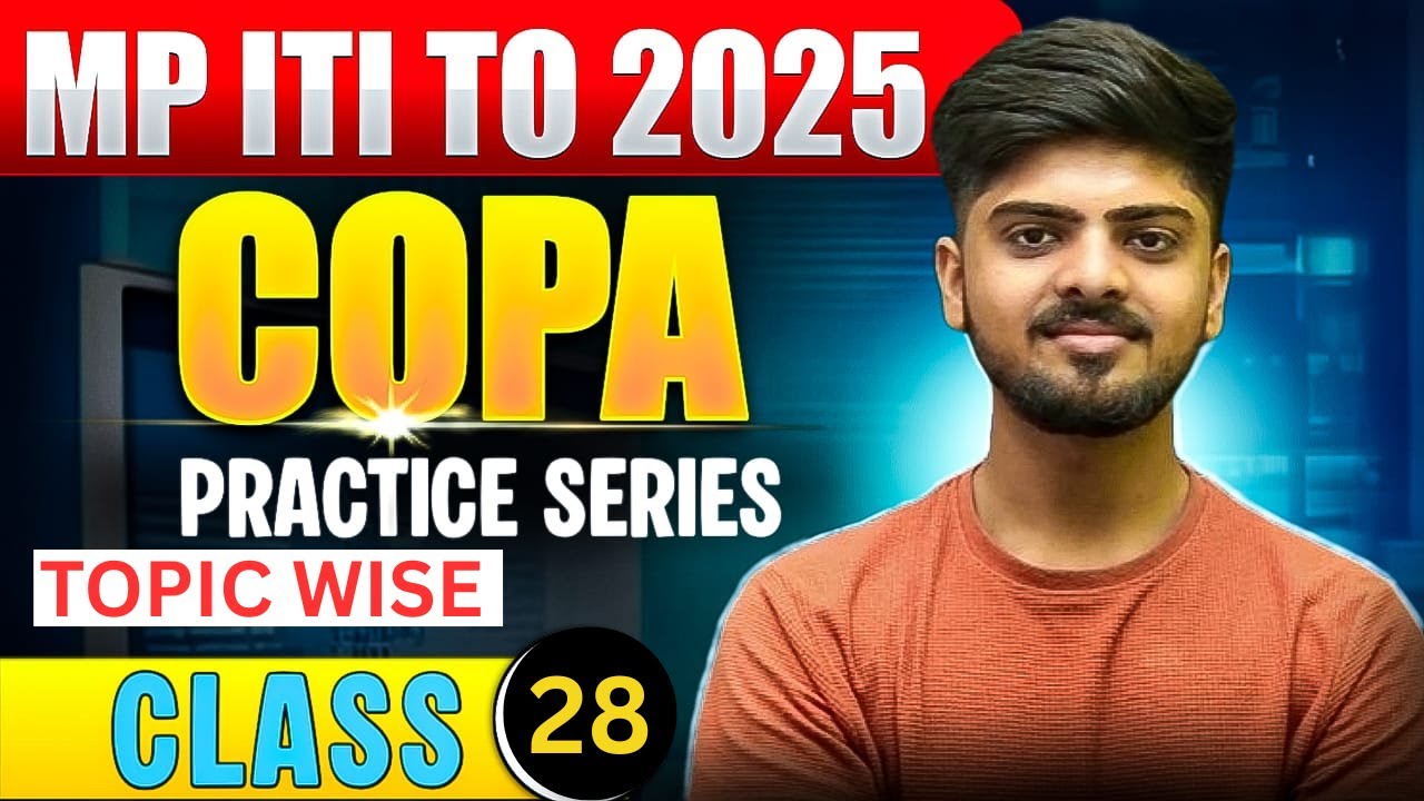 28 MP ITI TO  CLASSES 2025 / MP ITI TO COPA  E- COMMERCE    / MP  ITI TO mcq class  / HARSH SIR