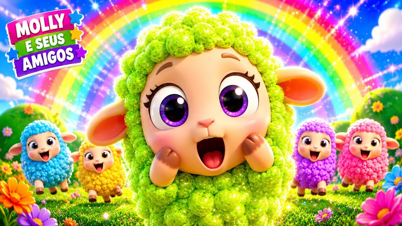 Aprenda as cores com os carneirinhos coloridos – Vamos Brincar com as Cores!