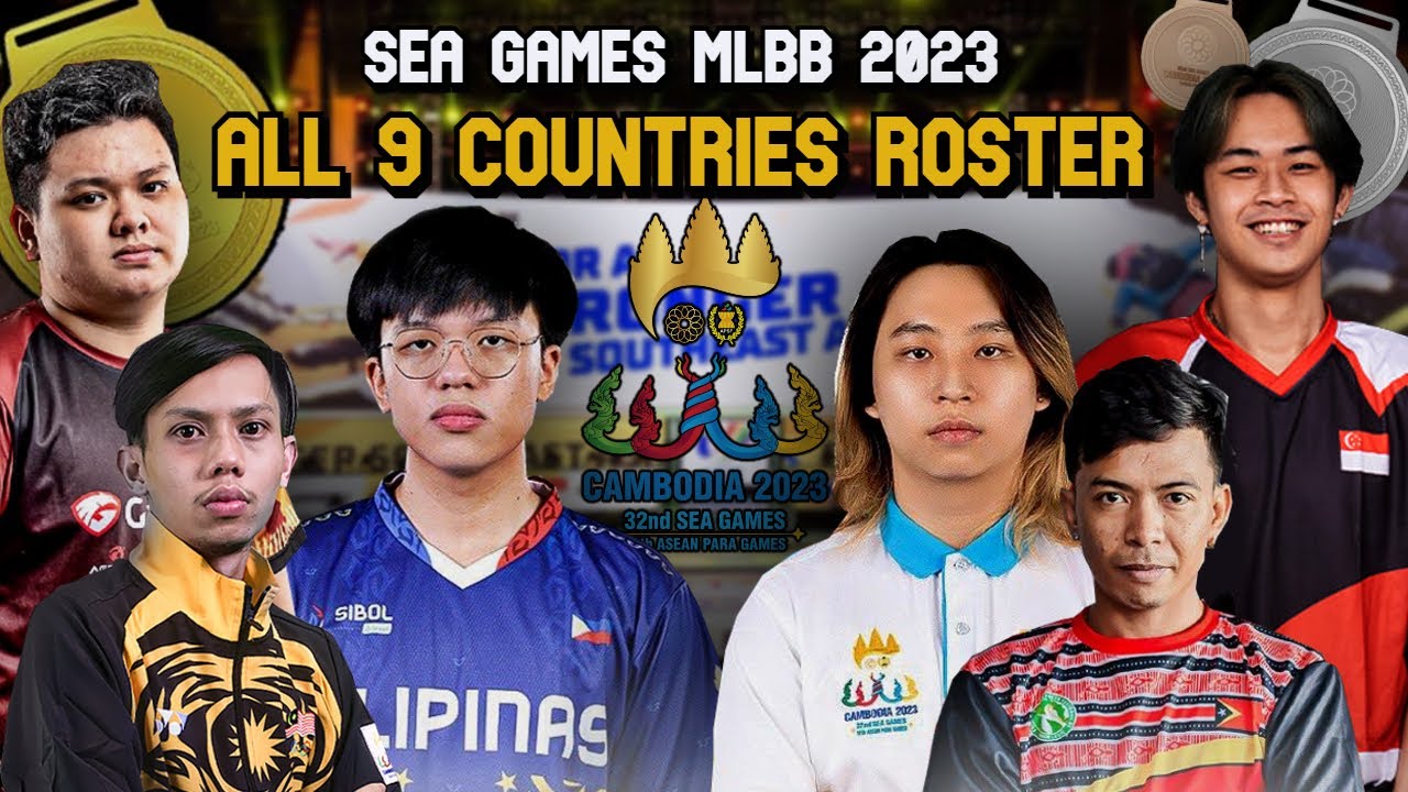 ALL 9 SEA GAMES 2023 MLBB TEAMS ROSTER! GROUP DRAW AND DATES!