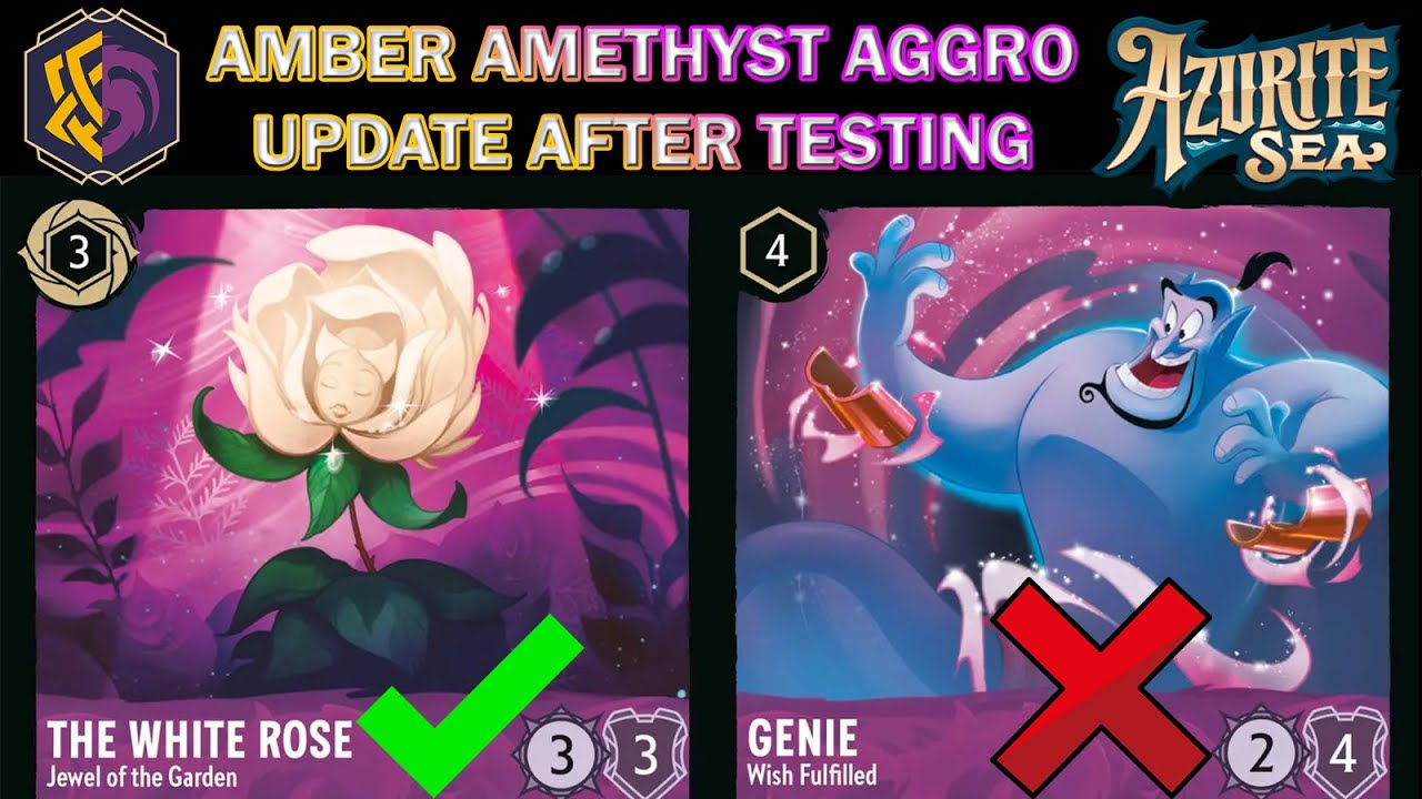 🟡🟣 AMBER AMETHYST UPDATE TO HYPER AGGRO - Disney Lorcana Set 6 Simulation Testing