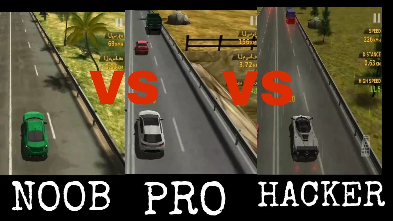 NOOB VS PRO VS HACKER In Game Traffic Racer