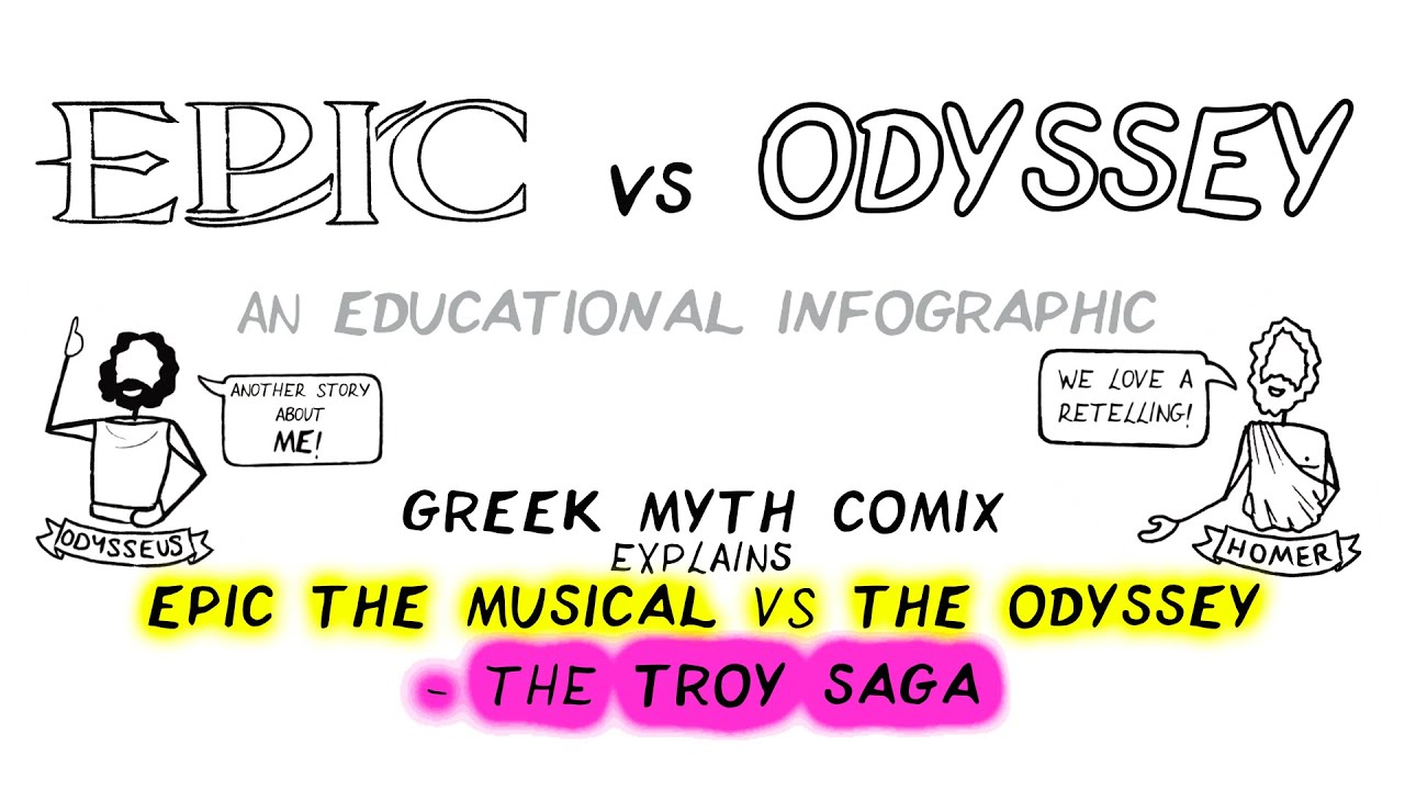EPIC vs Odyssey: The Troy Saga - teacher explains differences between the musical and the original