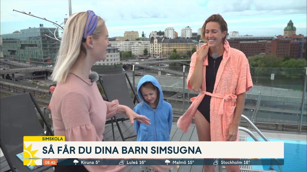 Alshammars simskola: ”Lek fram trygghet och vattenvana” - Nyhetsmorgon (TV4)