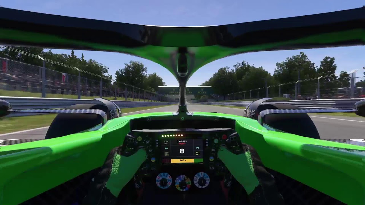 MSFL Tonks F1 24 &Uuml;ben alle Fahrhilfen aus Monza