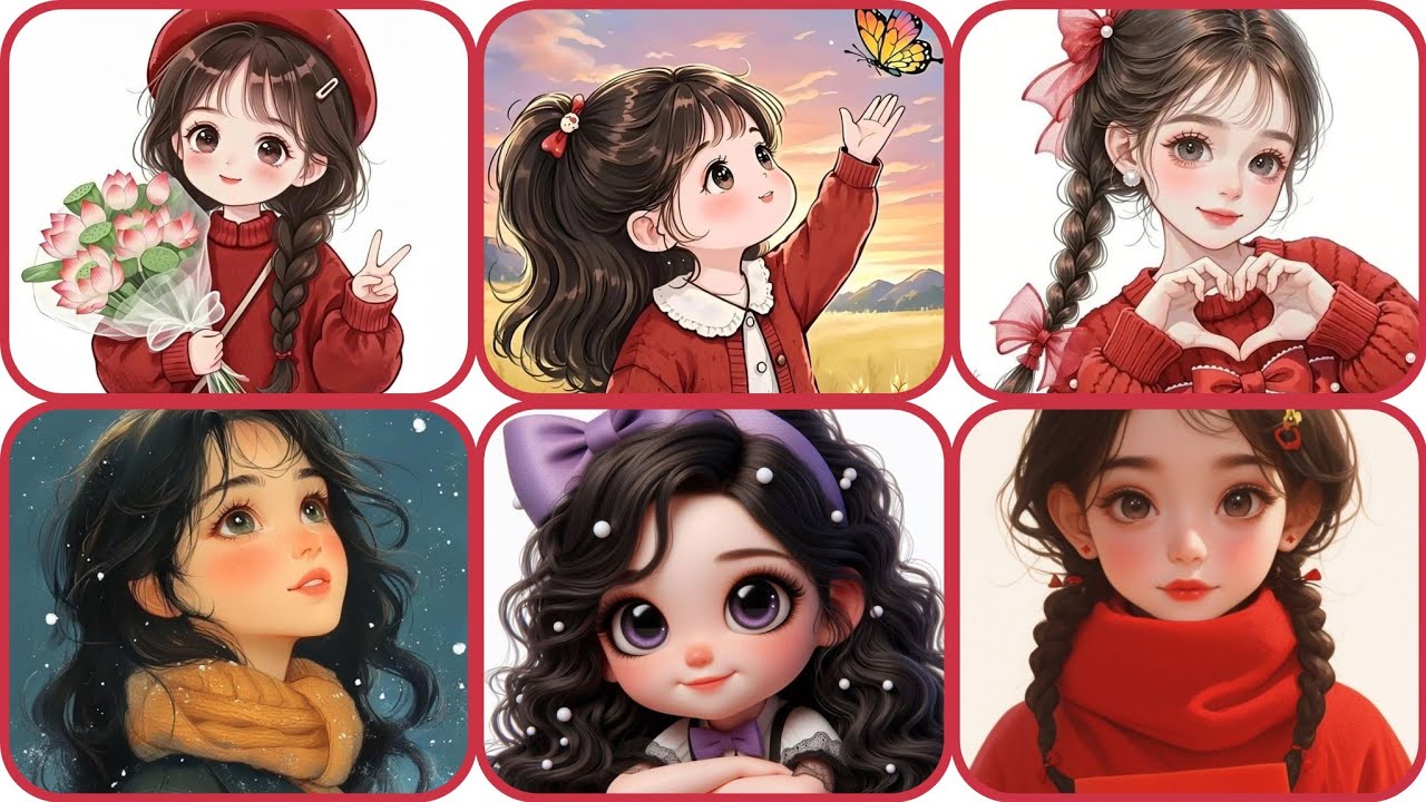 Cute 😍 doll dp pic for whatsapp | girls cartoon dpz  #girlsphotoshoot