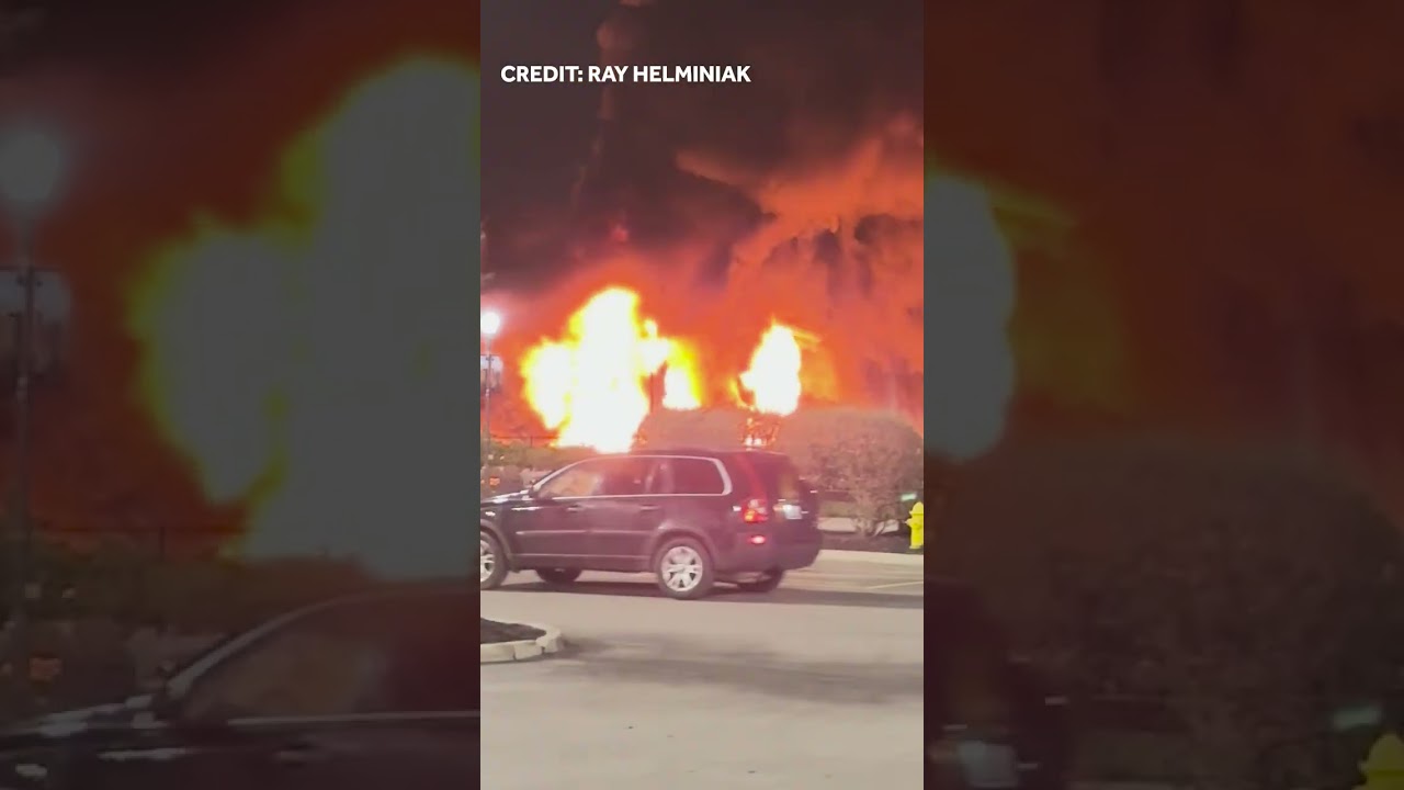 Tanker truck crash causes massive fire, explosion on I-471