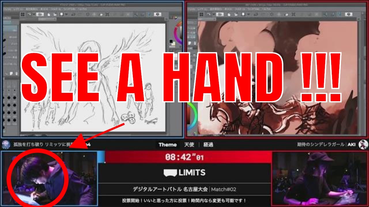 WOW ! DRAW BATTLE NEVER YOU SEEN - Digital Art Battle