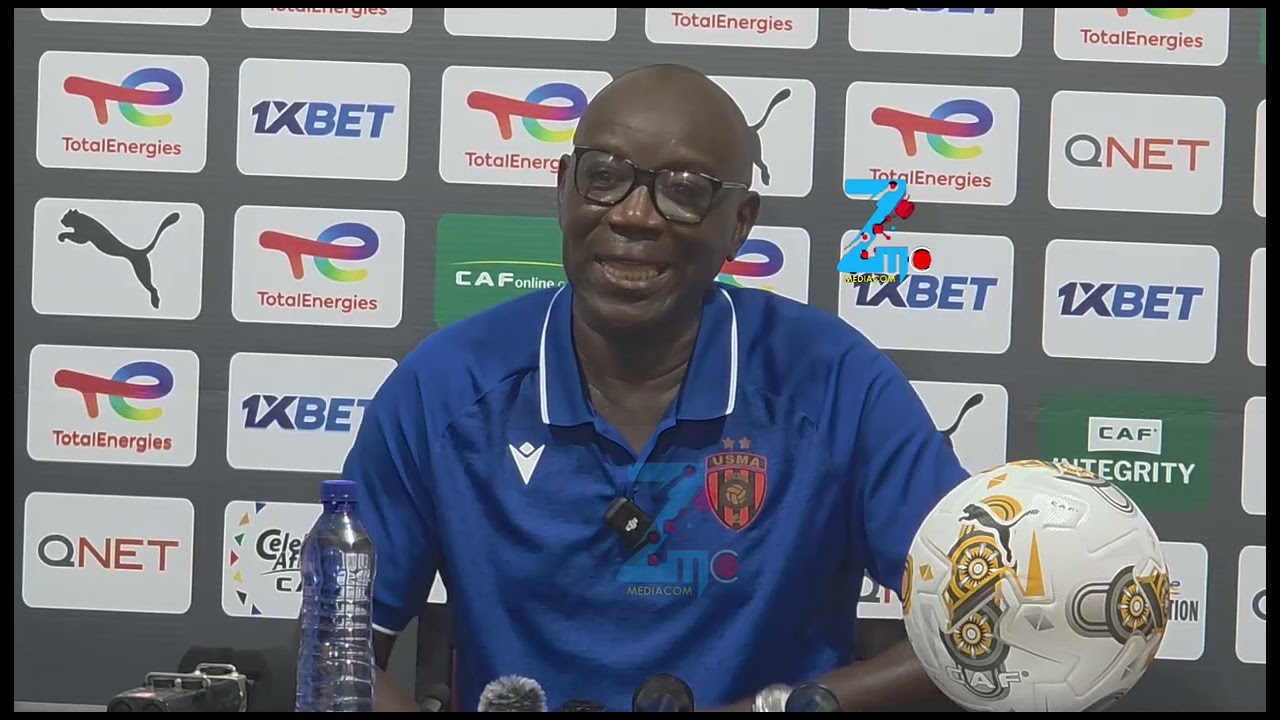 Maniema union vs Usm Alger.  le coach Lamine Ndiaye entre Nostalgie et Vengeance.Quelle émotion 
