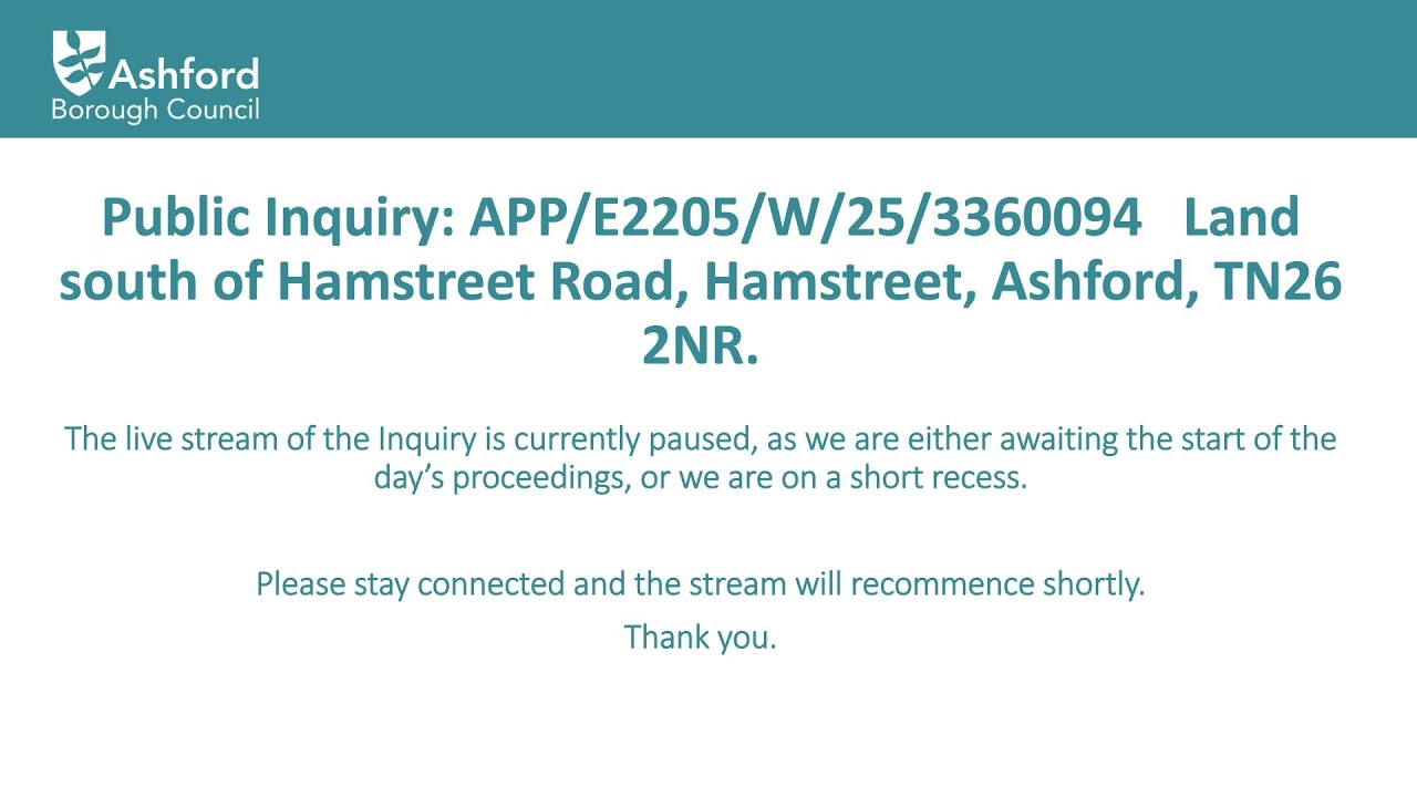 Hamstreet Planning Inquiry: Day 5 - 24 September 2025