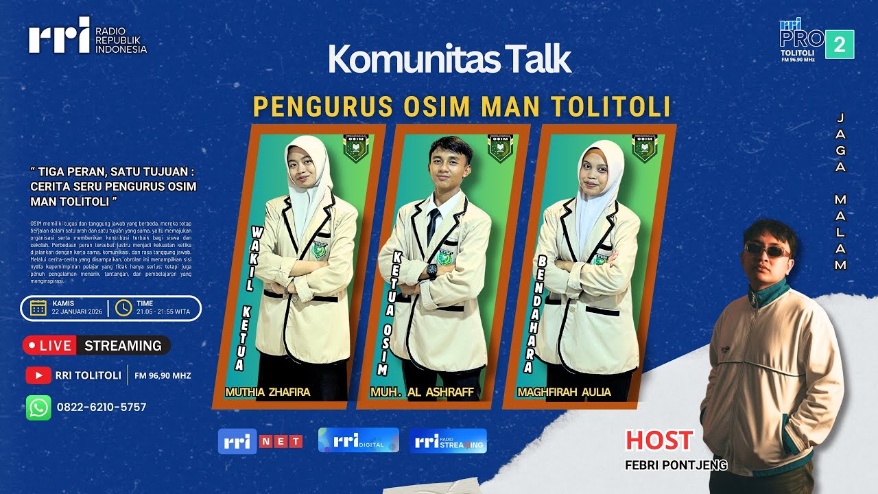 JAGA MALAM -  TIGA PERAN, SATU TUJUAN : CERITA SERU PENGURUS OSIM MAN TOLITOLI