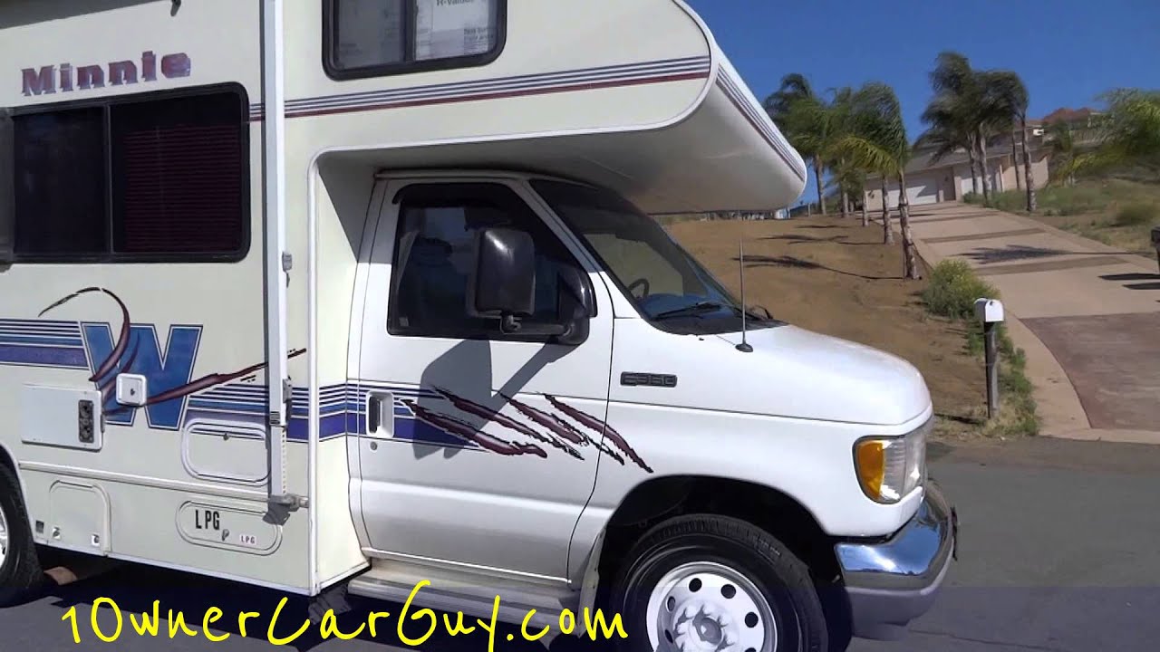 Winnebago RV Motorhome Minnie Winnie Camper Coach 67K Orig Mi Ford Econoline Van Review
