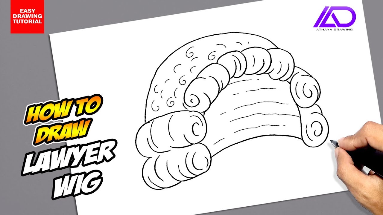 How to draw Lawyer Wig