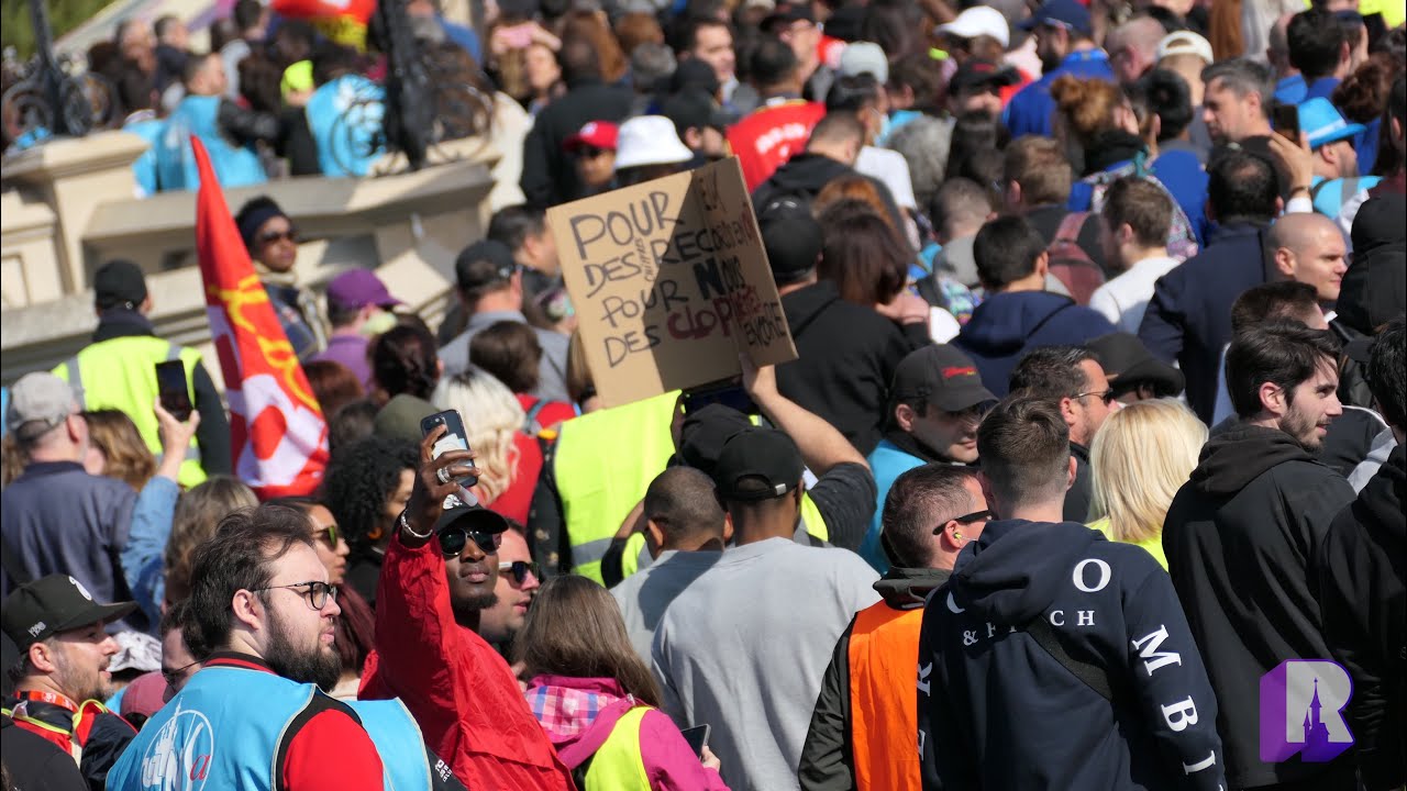 Mobilisation des Cast Members de Disneyland Paris (30 mai 2023, Marne-La-Vallée) [4K]