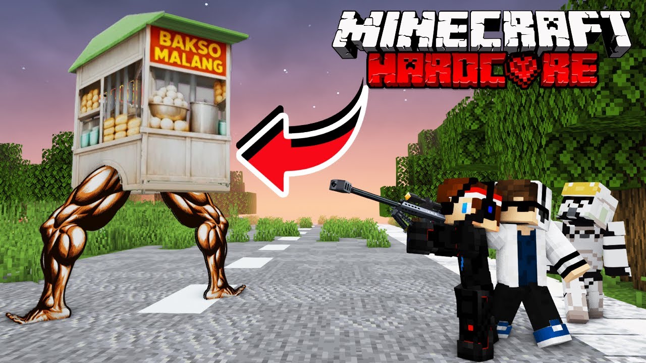 MEMBURU ANOMALI GEROBAK BAKSO MALANG DI MINECRAFT