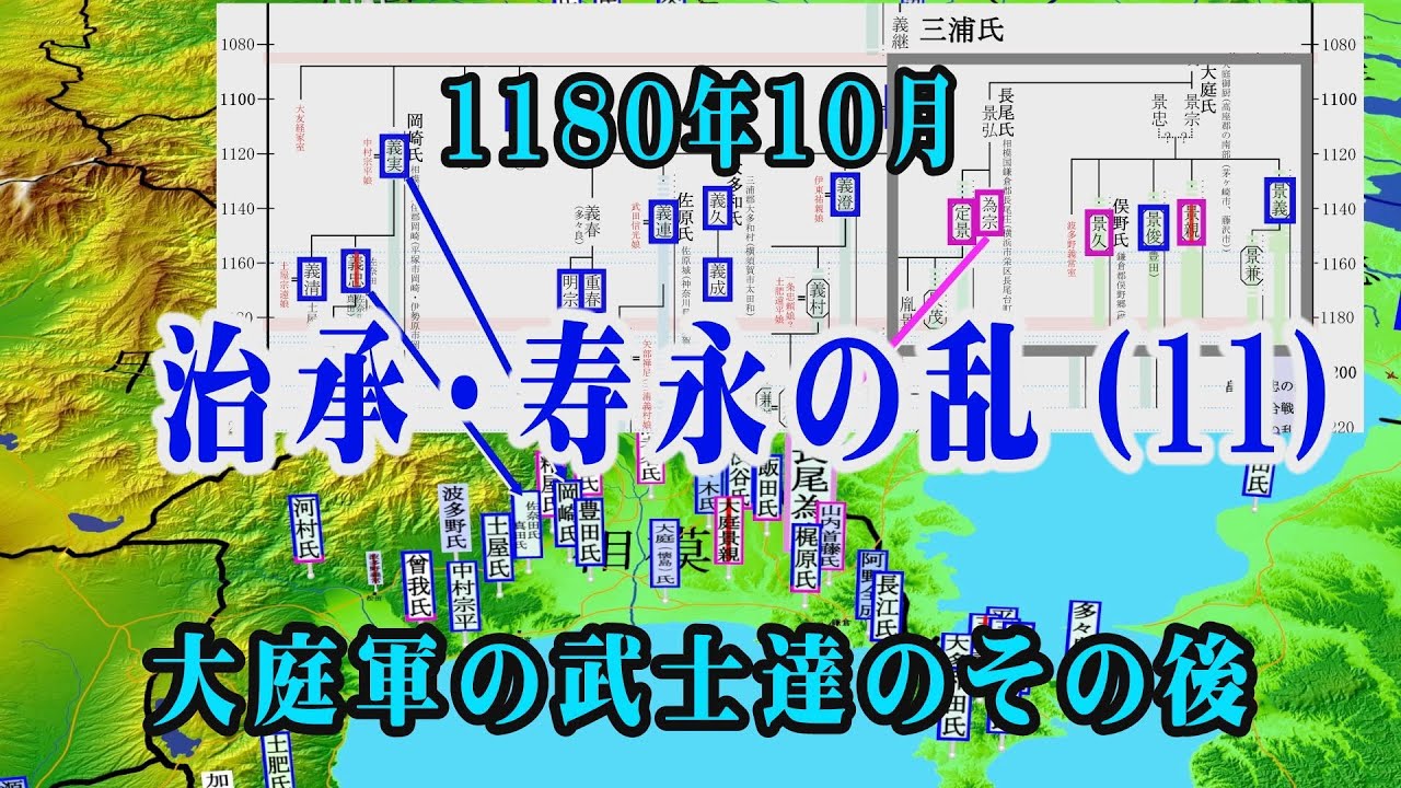 治承・寿永の乱（１１）大庭軍の武士達のその後　#源平合戦
