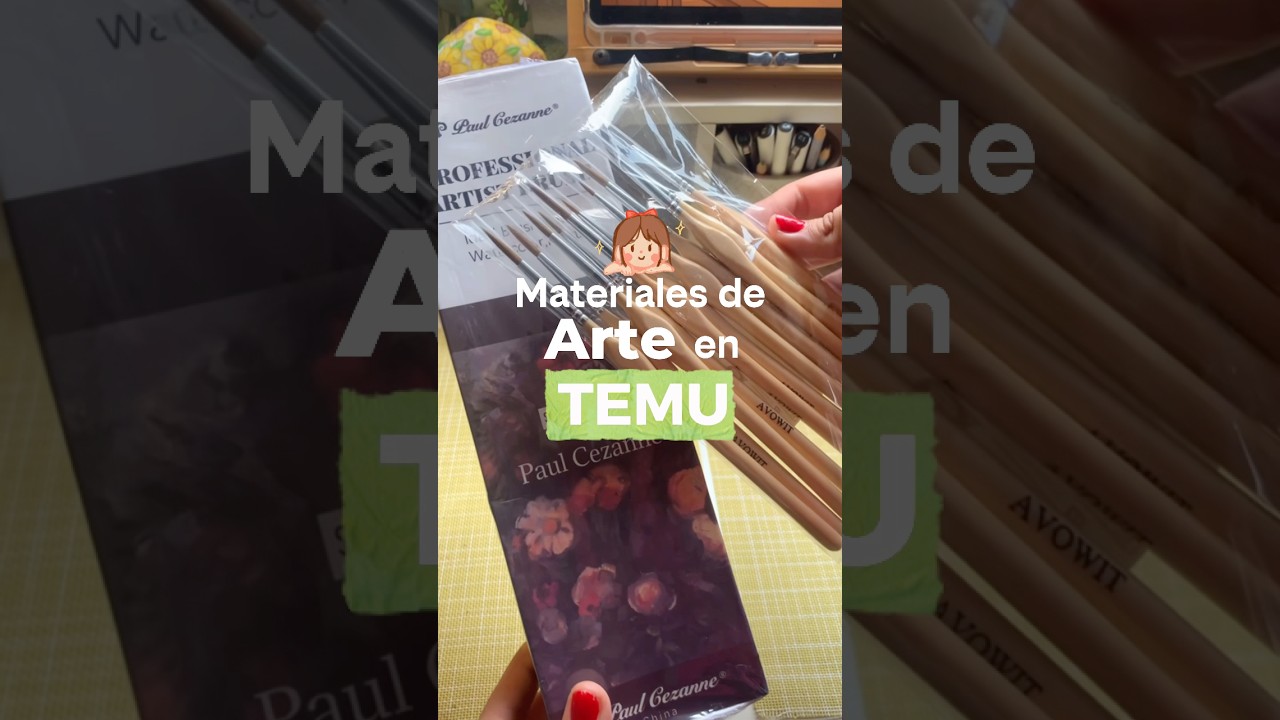 Materiales de arte que todo artista necesita 🫶🏻💕 #temu #arte #dibujo #drawing #materiales #shorts