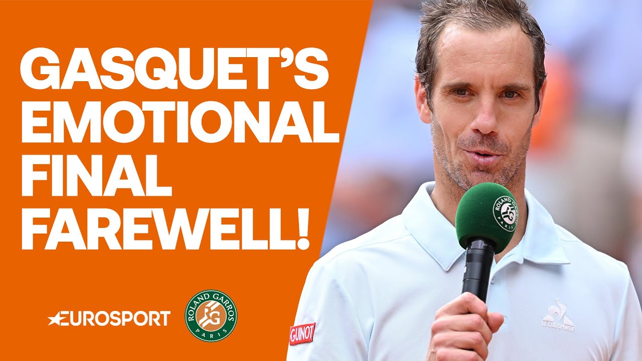 FULL EMOTIONAL FAREWELL! Richard Gasquet completes remarkable 23-year career at the French Open 👏