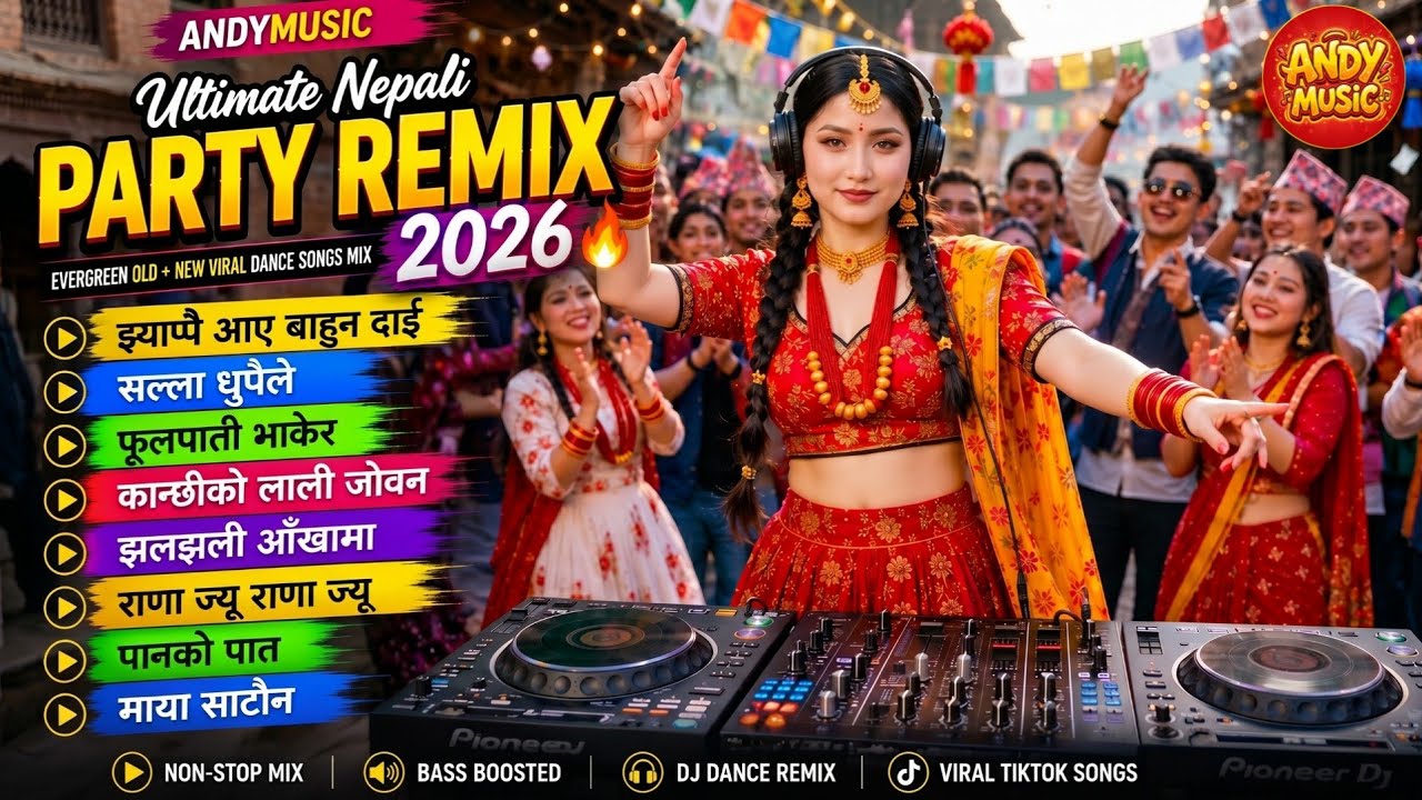 Ultimate Nepali Party Remix 2026 🔥 Evergreen Old + New Viral Dance Songs Mix | ANDYMUSIC. 