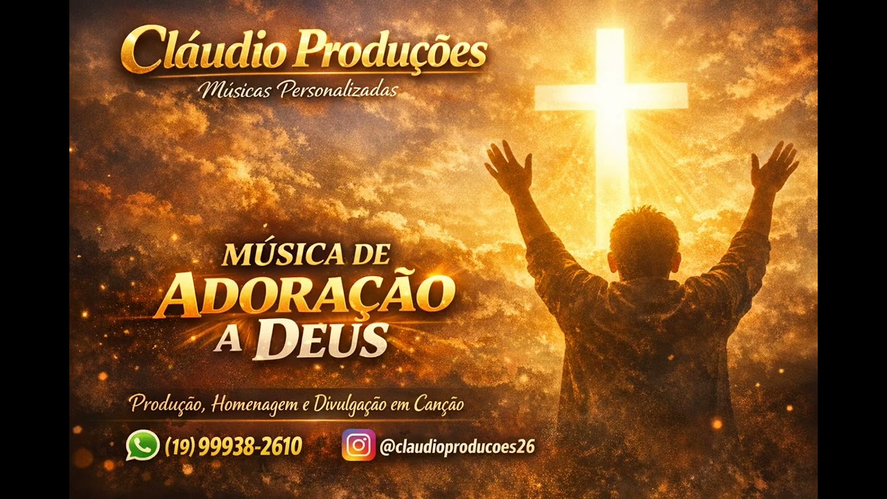 🎵 Te Exaltamos, Senhor | Música Gospel •Adoração & Louvor | Cláudio Produções